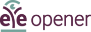Eye opener logo paars